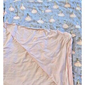 Vintage Fabric Traditions Ballerina Duvet & Shams Set Full 84x80" Custom Bedding
